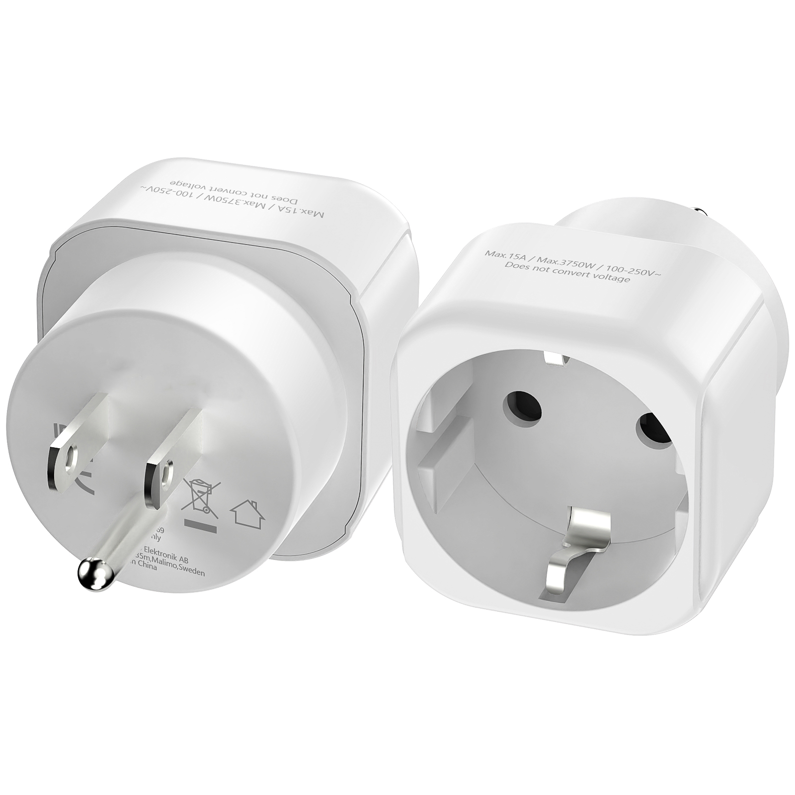 Travel Accessories Canada - USA Travel Adapter, EU to US