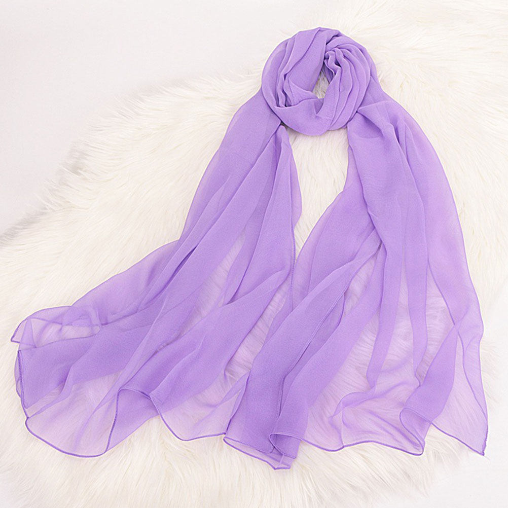 Travel Accessories Present - Women Accessories Solid Color Scarf 160x50cm