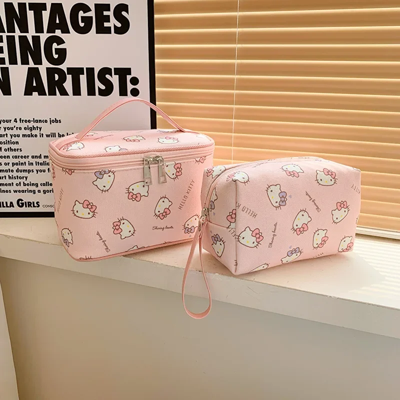 Travel Accessories Toiletries - Hello Kitty Makeup Bag Large Capacity