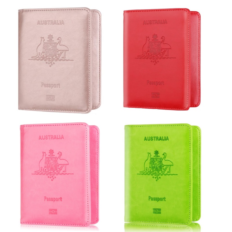 Travel Accessories Australia - Australia Travel Passport Cover Wallet Unisex