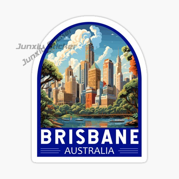 Travel Accessories Australia - Australia BRISBANE Flag Vinyl Self-adhesive Car