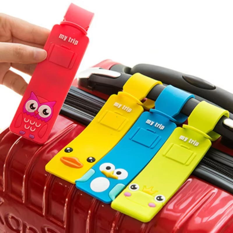 Travel Accessories International - 5pcs Lovely Silicone Luggage Tag Boarding