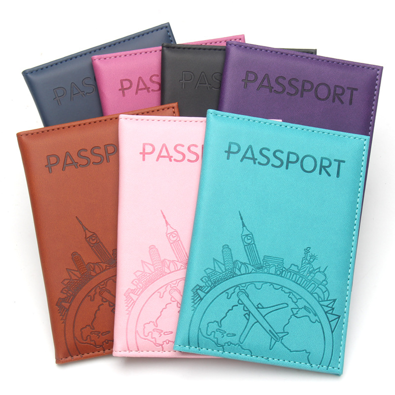 Qantas Travel Accessories - Global Flight Printed Passport Holder Leather
