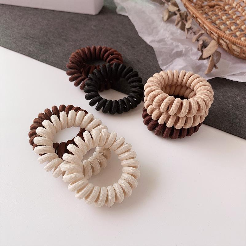 Travel Accessories For Girls - Spiral Coil Hair Ties No Damage