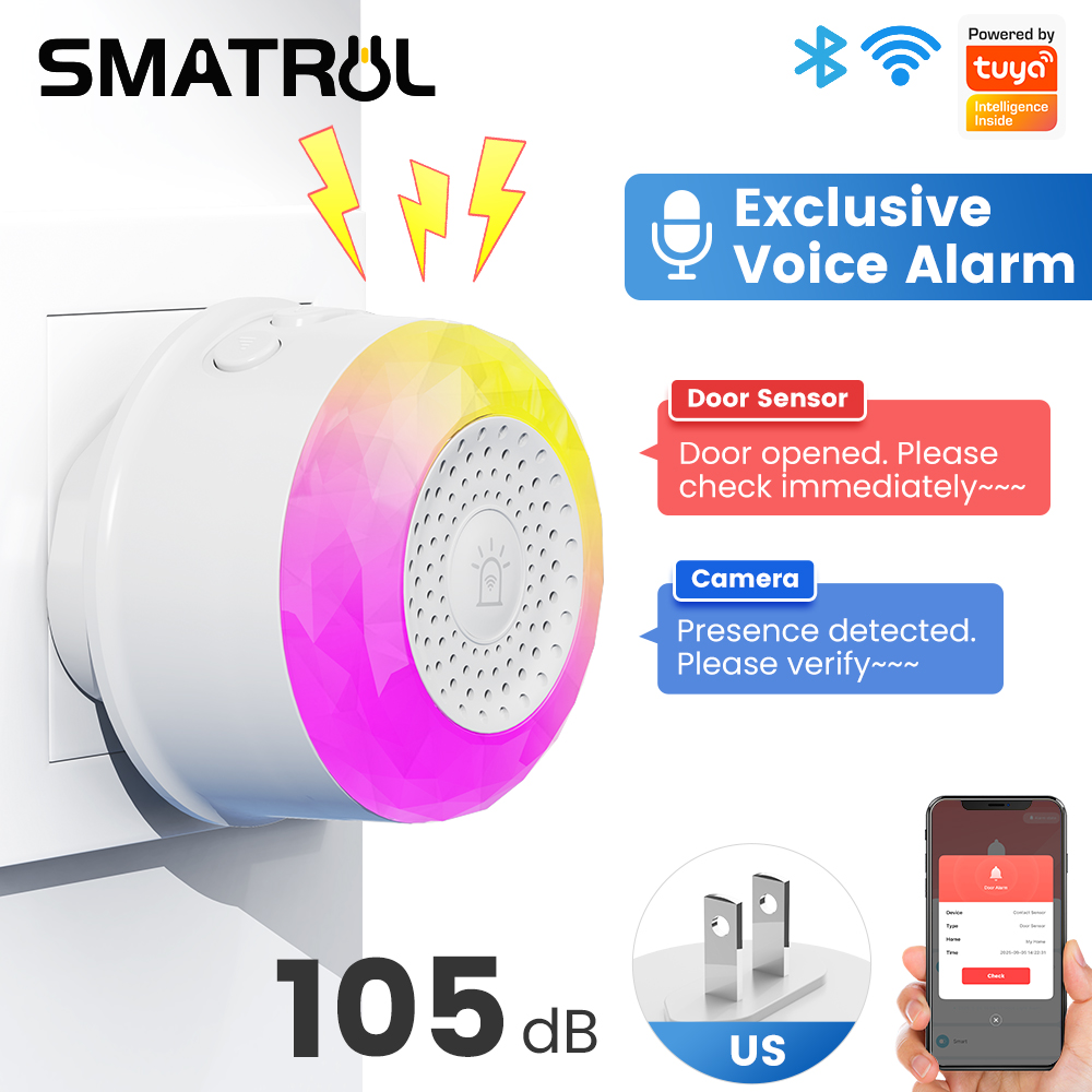 Travel Accessories Uk - SMATRUL Tuya WiFi Sound And Light