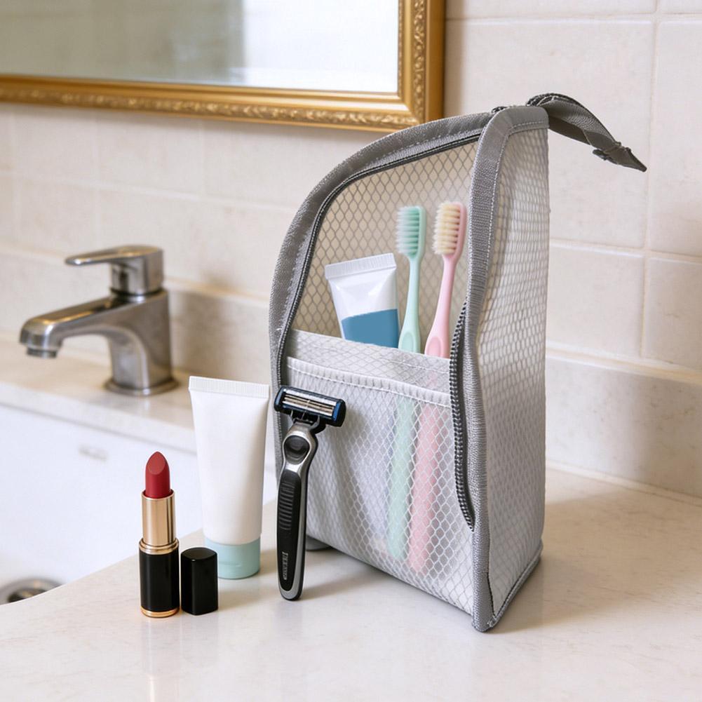 Travel Accessories Toiletries - Mesh Travel Toiletry Bag Portable Toothbrush