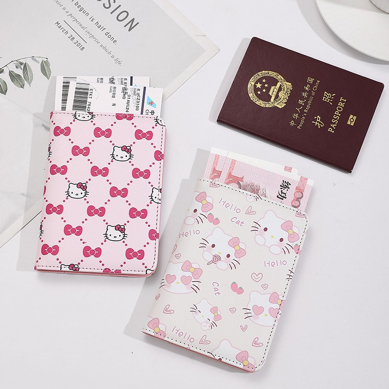 Qantas Travel Accessories - Hello Kitty Women Passport Cover PU