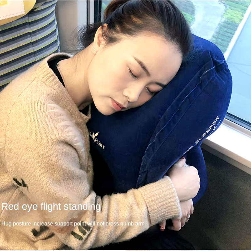 Inflatable Travel Pillow Trave - Travel Accessories Long Haul 评论和价格
