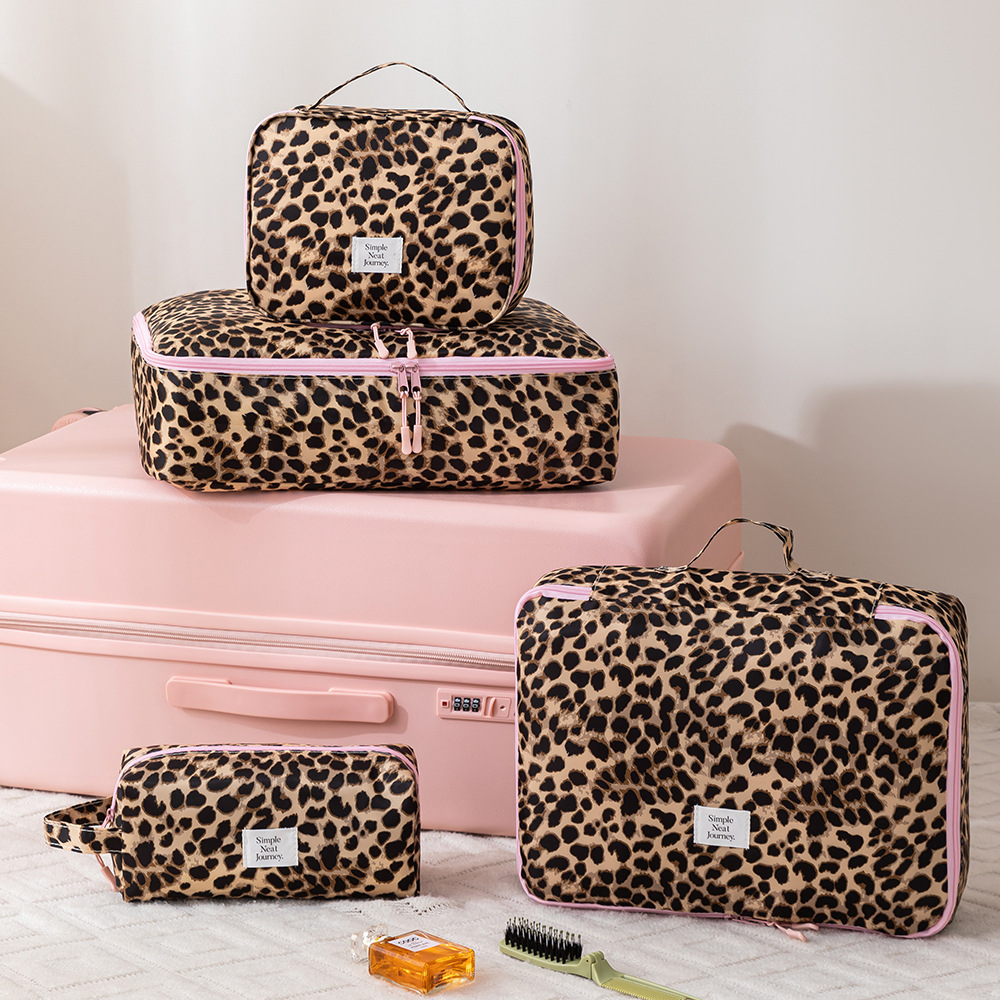 Leopard Makeup Bag Toiletry Cl - Travel Accessories Bag For Women 评论和价格