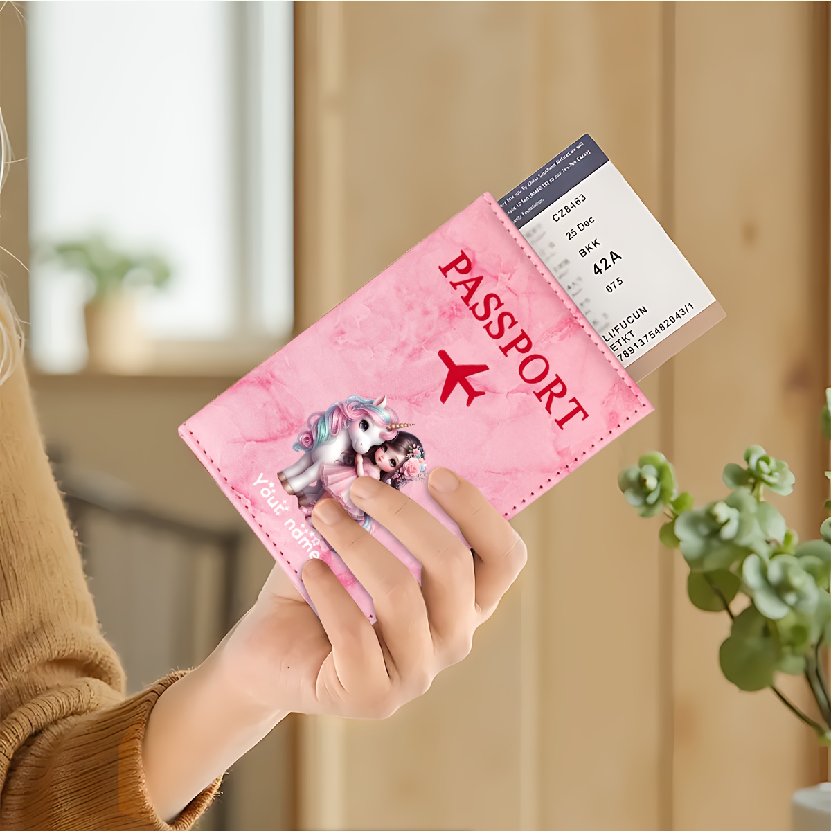 Unicorn Girl Pattern PU Passpo - Qantas Travel Accessories 评论和价格