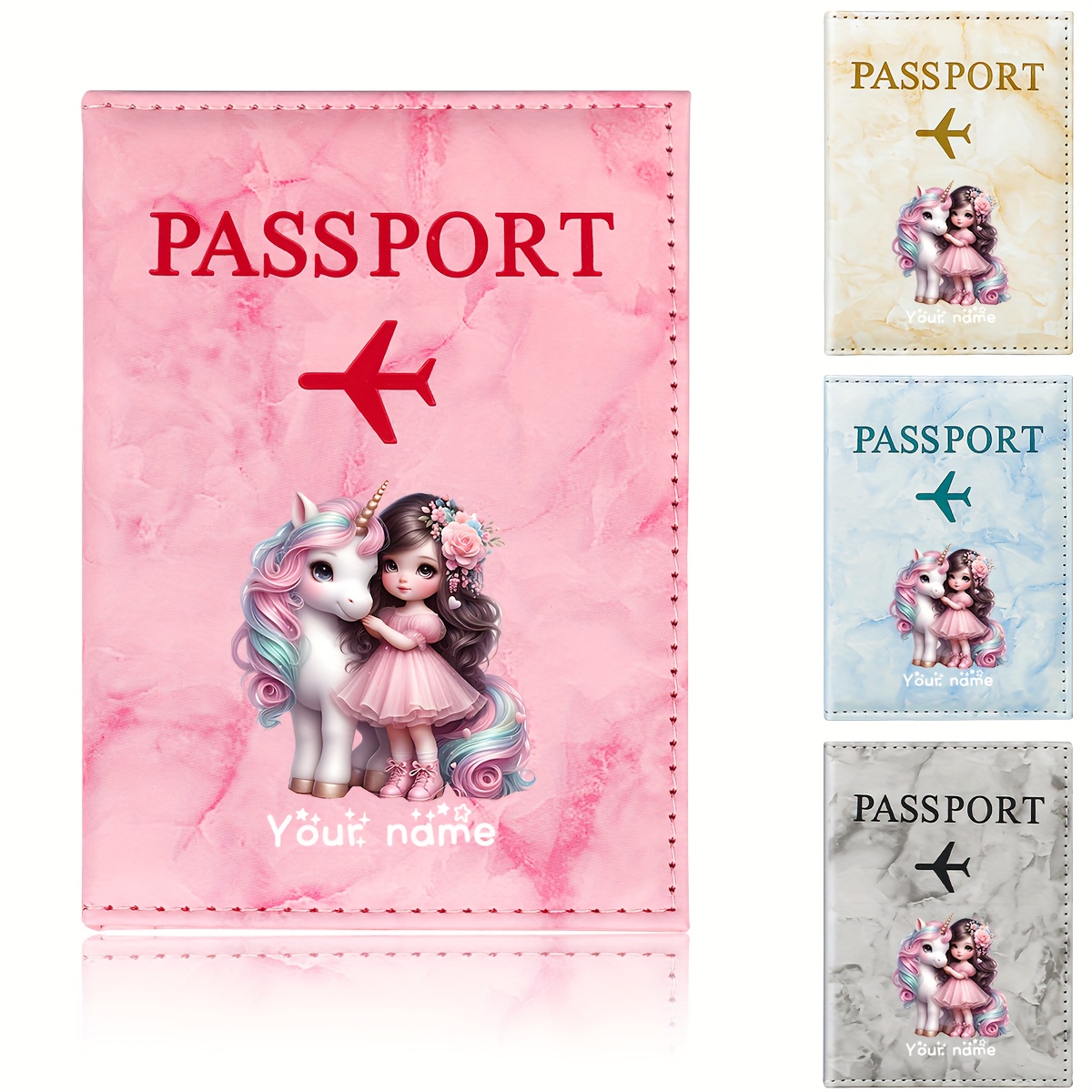 Unicorn Girl Pattern PU Passpo - Qantas Travel Accessories 评论和价格