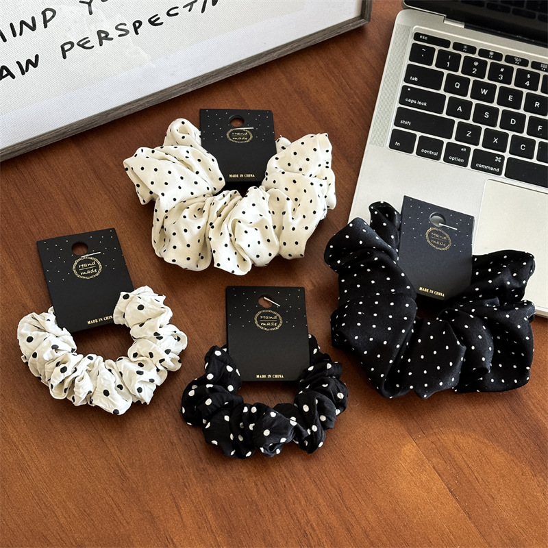 11cm/14cm Dot Cloth Scrunchies - Travel Accessories For Girls 评论和价格