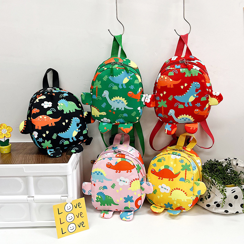 Cute Children Bag Cartoon Dino - Travel Accessories For Girls 评论和价格