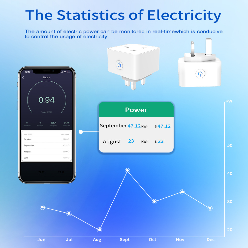 Tuya Smart Socket 16A/20A WiFi - Travel Accessories Uk 评论和价格