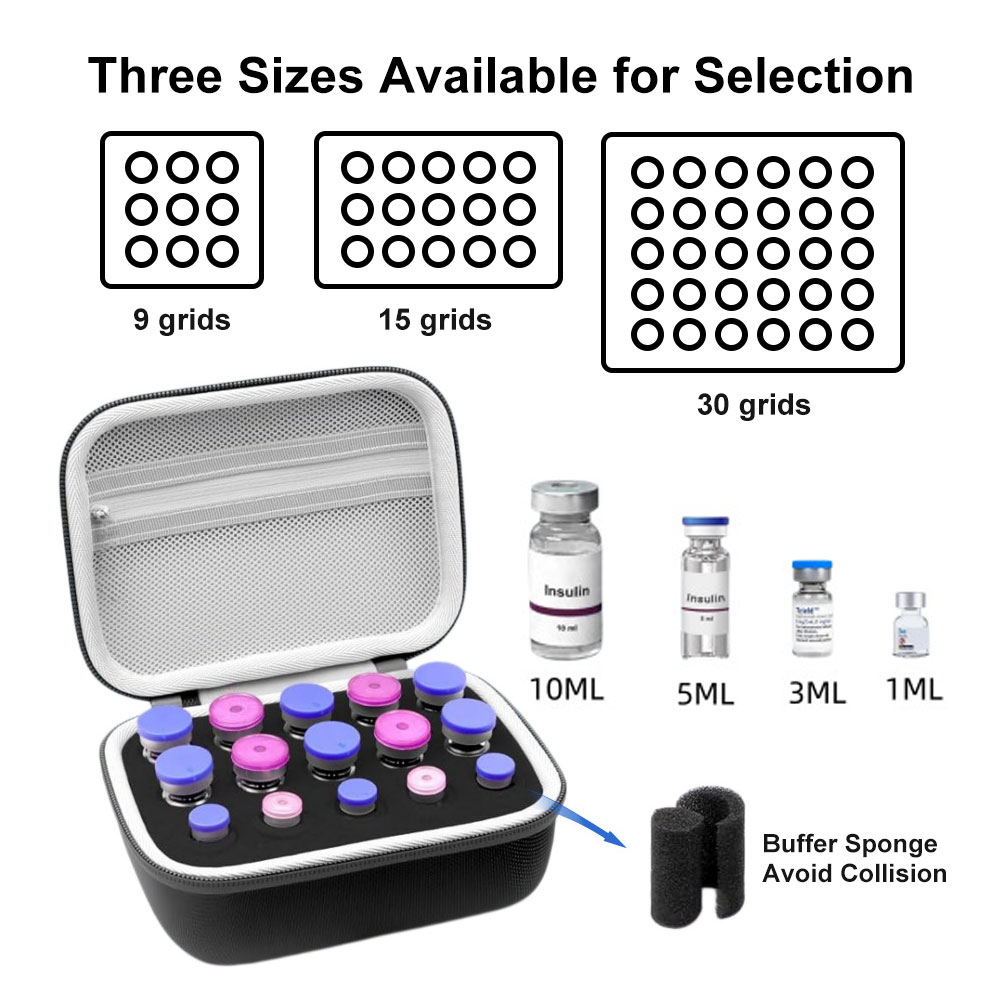 Insulin Vial Storage Case, 9/1 - Travel Accessories Organizer Case 评论和价格