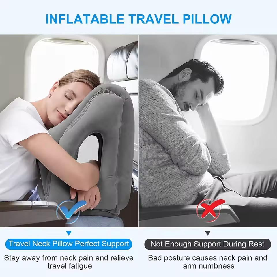 Inflatable Travel Pillow,Trave - Travel Accessories Long Haul 评论和价格