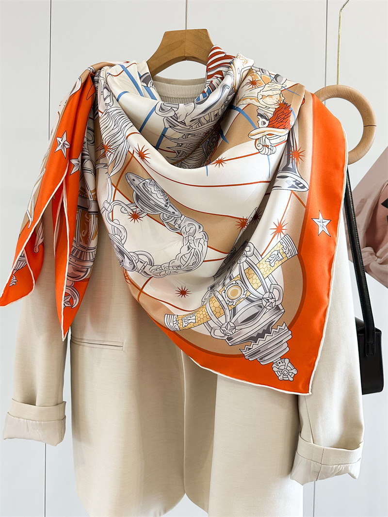Luxury Brand Scarf Large Silk  - Travel Accessories Bag For Women 评论和价格