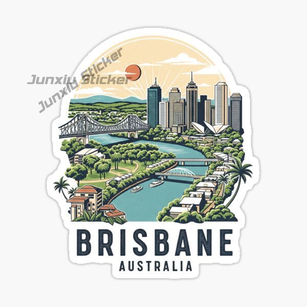 Australia BRISBANE Flag Vinyl  - Travel Accessories Australia 评论和价格