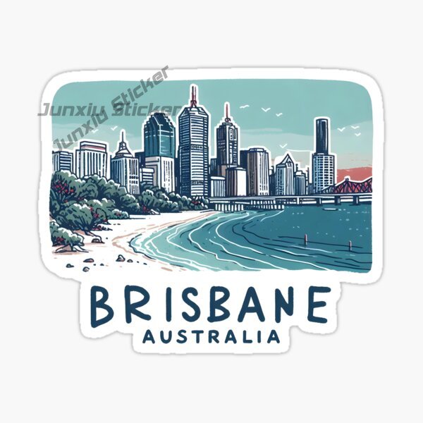 Australia BRISBANE Flag Vinyl  - Travel Accessories Australia 评论和价格