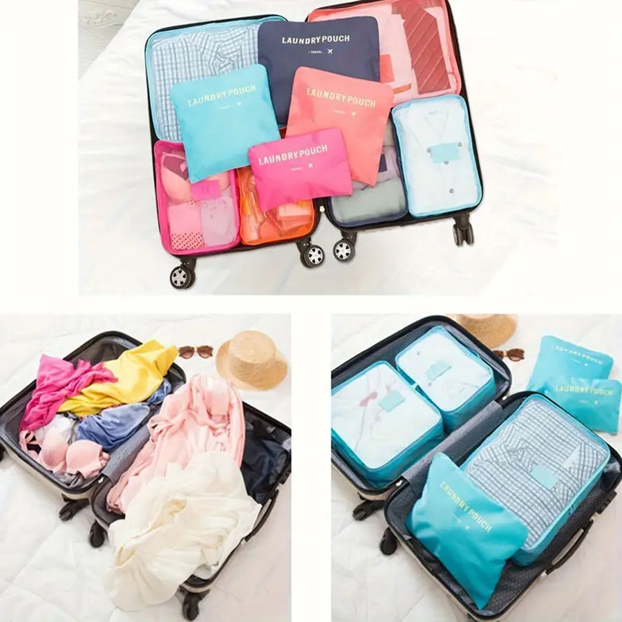 6pcs Travel Organizer Storage  - Travel Accessories Bag For Women 评论和价格