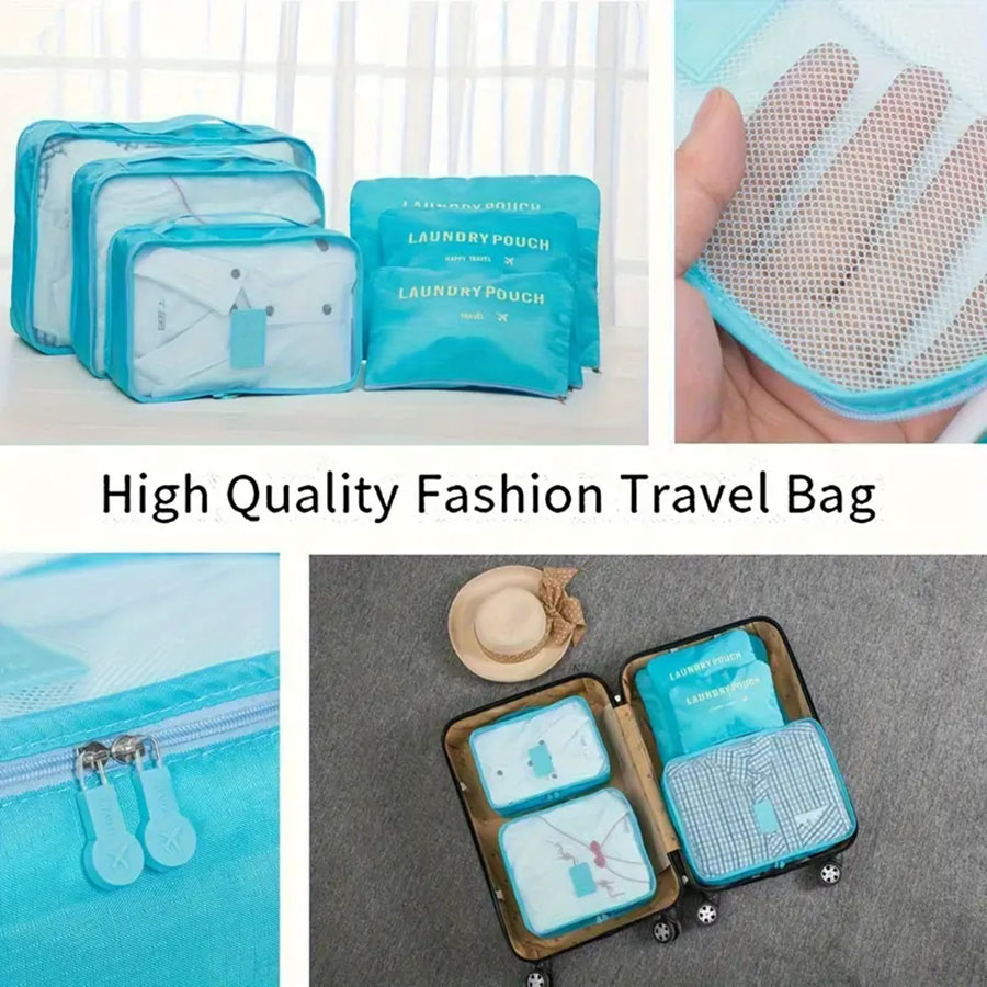 6pcs Travel Organizer Storage  - Travel Accessories Bag For Women 评论和价格