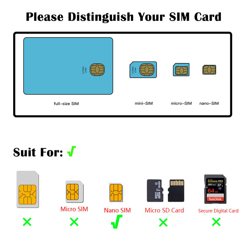 V4sim Cases Cartoon Nano Card  - Sim Card Holder Case 评论和价格
