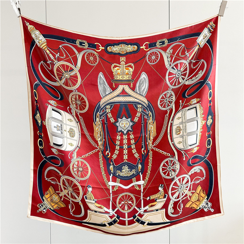 12MM Soft Silk Scarf Women 90C - Travel Accessories Bag For Women 评论和价格