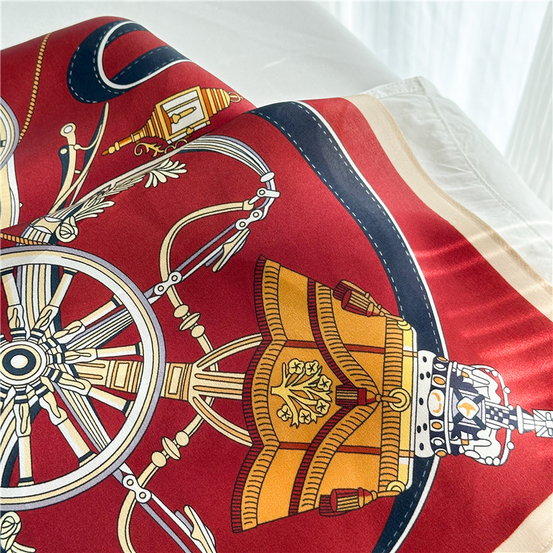 12MM Soft Silk Scarf Women 90C - Travel Accessories Bag For Women 评论和价格