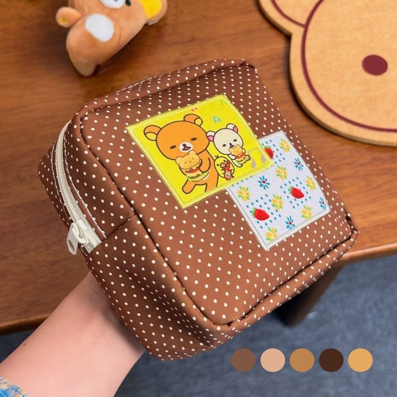 Kawaii Rilakkuma Brown Polka D - Travel Accessories Toiletries 评论和价格