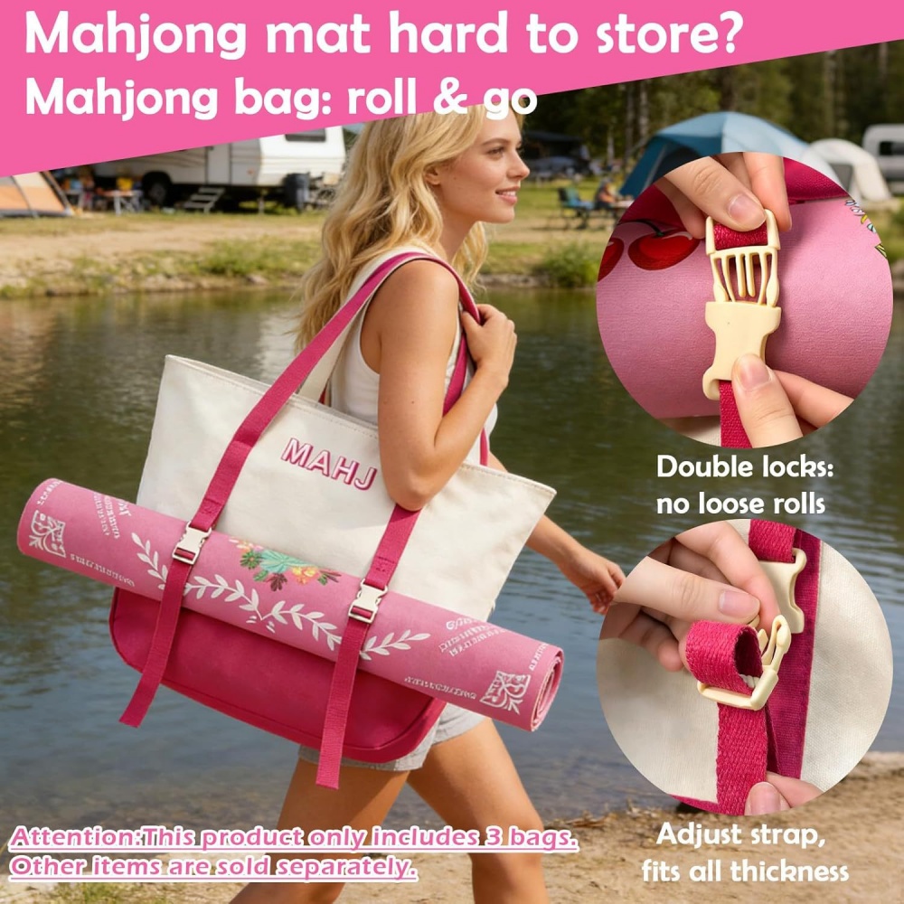3Pcs Multicolored Letter Mahjo - Travel Accessories Toiletries 评论和价格