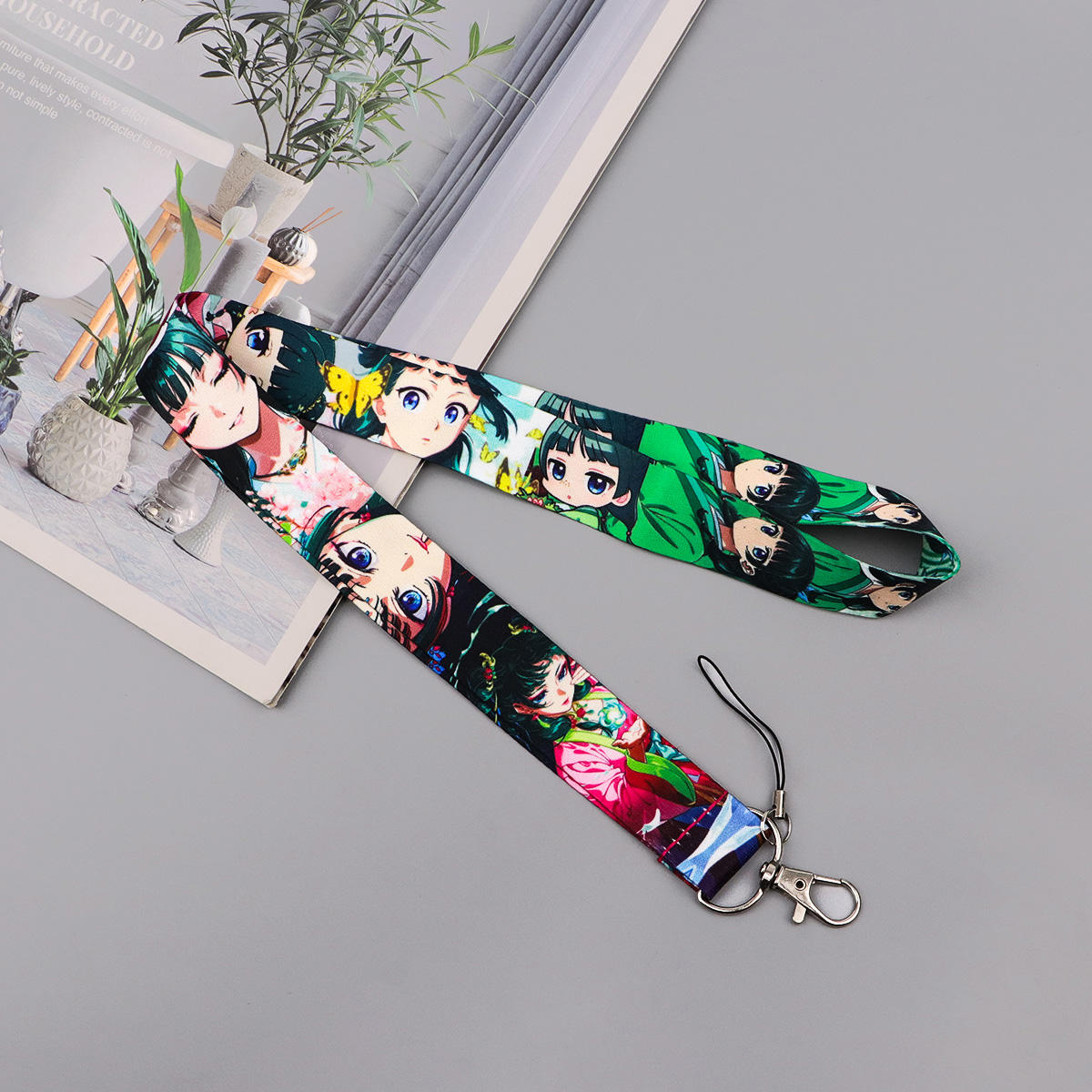 Cute Anime Girl Lanyard Neck S - Travel Accessories Bag For Men 评论和价格