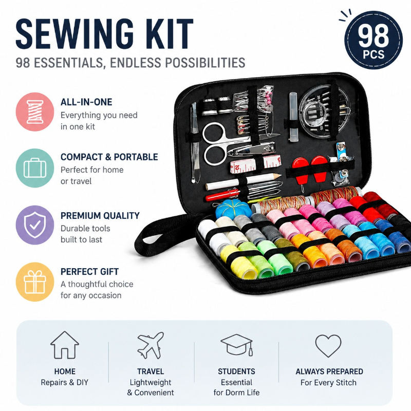 68/98PCS Sewing Accessories To - Travel Accessories Kit 评论和价格