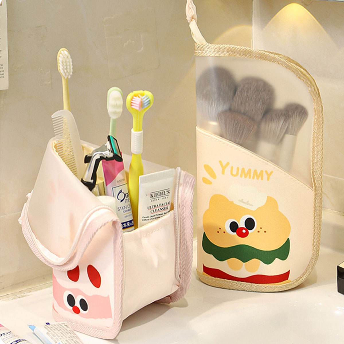 1Pcs Cosmetic Bag Travel Stand - Travel Accessories Toiletries 评论和价格