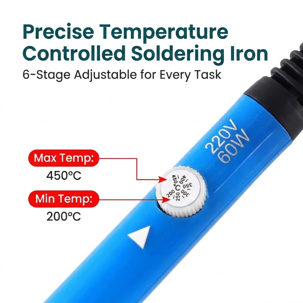 60W Adjustable Temperature Sol - Travel Accessories Uk 评论和价格