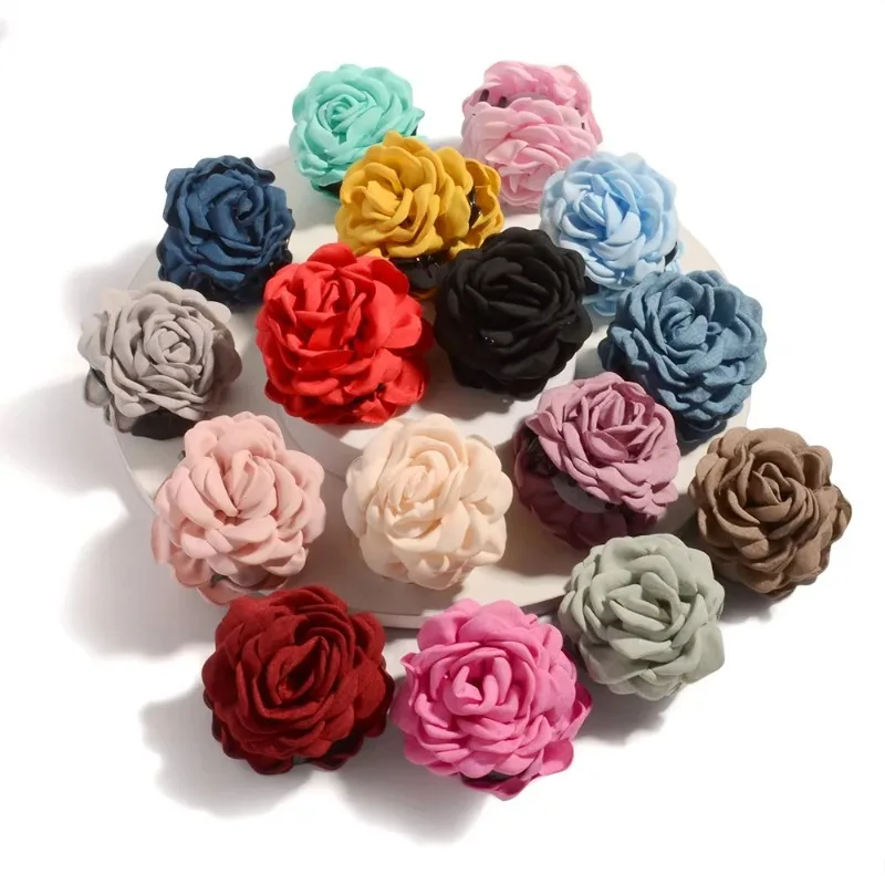 French Fabric Rose Flower Hair - Travel Accessories For Girls 评论和价格