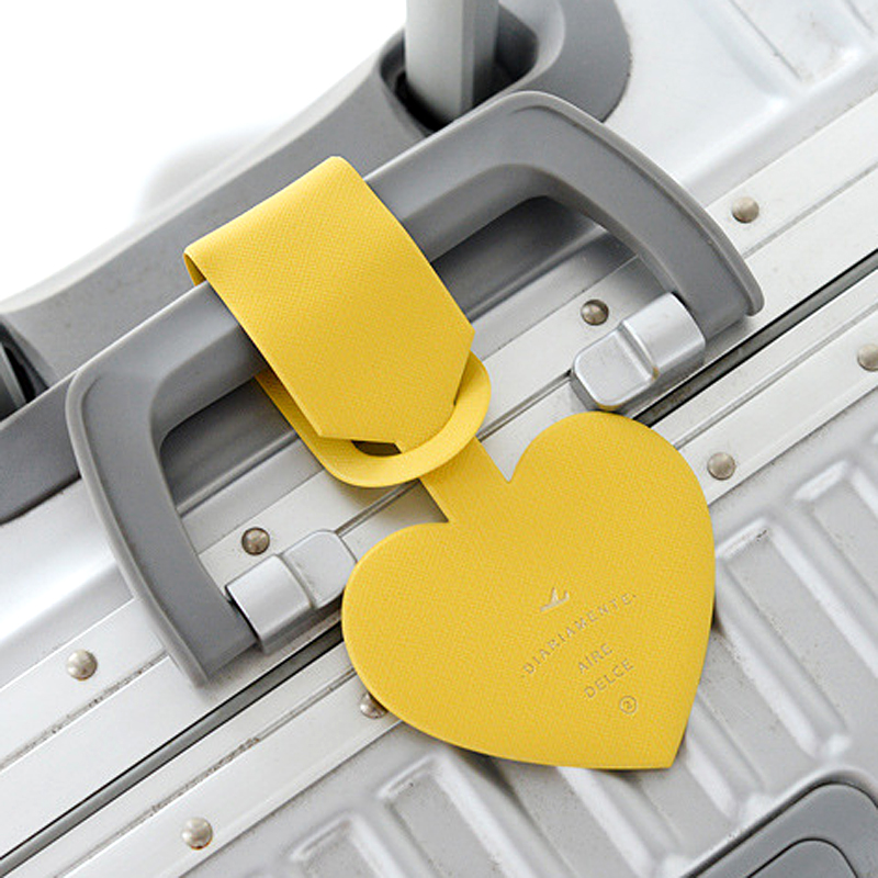 Simple Heart Shape Leather Lug - Travel Accessories Bag For Women 评论和价格