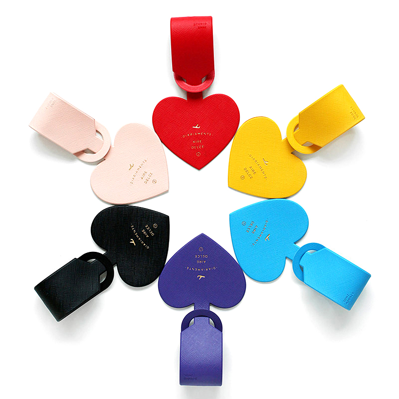 Simple Heart Shape Leather Lug - Travel Accessories Bag For Women 评论和价格