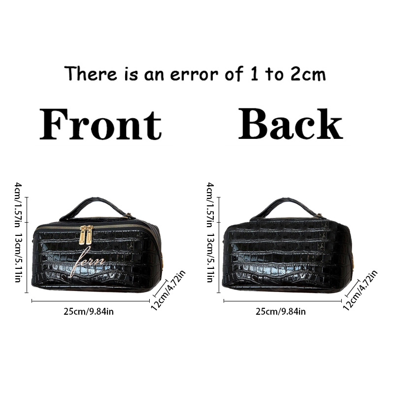 Embroidered Croc Makeup Bag Pe - Travel Accessories Present 评论和价格