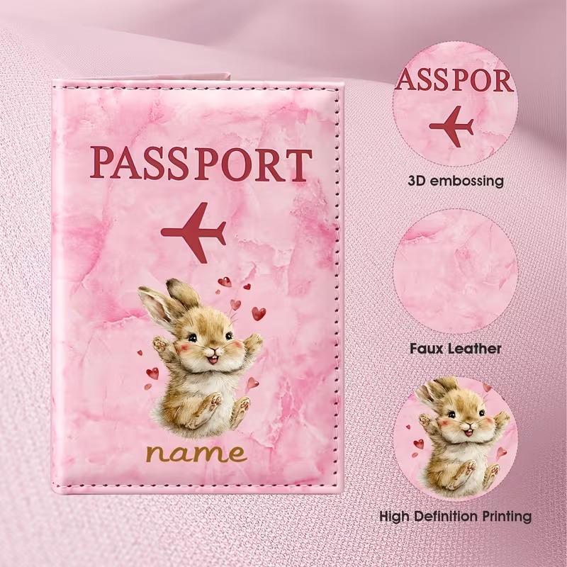Custom Name Cute Rabbit Illust - Travel Accessories Present 评论和价格