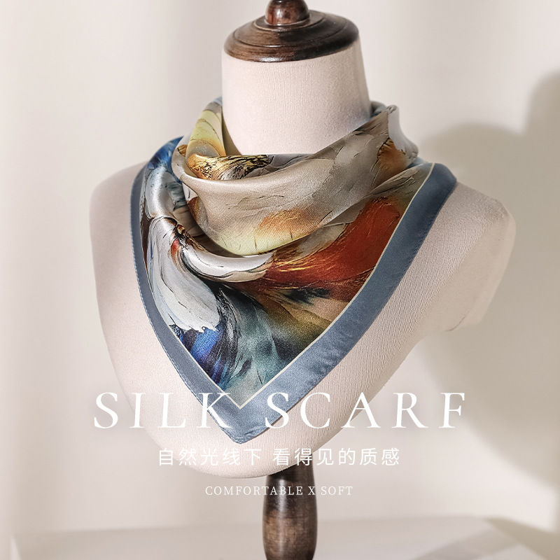 100% Real Silk Scarf Gorgeous  - Travel Accessories Present 评论和价格