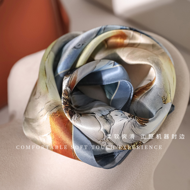 100% Real Silk Scarf Gorgeous  - Travel Accessories Present 评论和价格